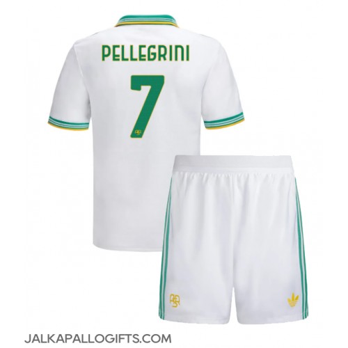 AS Roma Lorenzo Pellegrini #7 Kolmas Peliasu Lasten 2025-26 Lyhythihainen (+ Lyhyet housut)